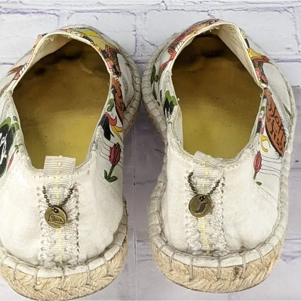The Sak Sakroots White Peace Rhapsody Slip-On Espadrilles